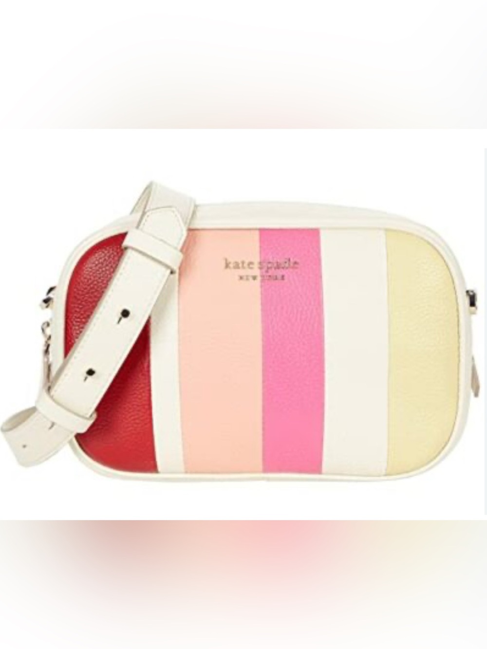 kate spade Astrid Camera Bag Striped Leather Crossbody